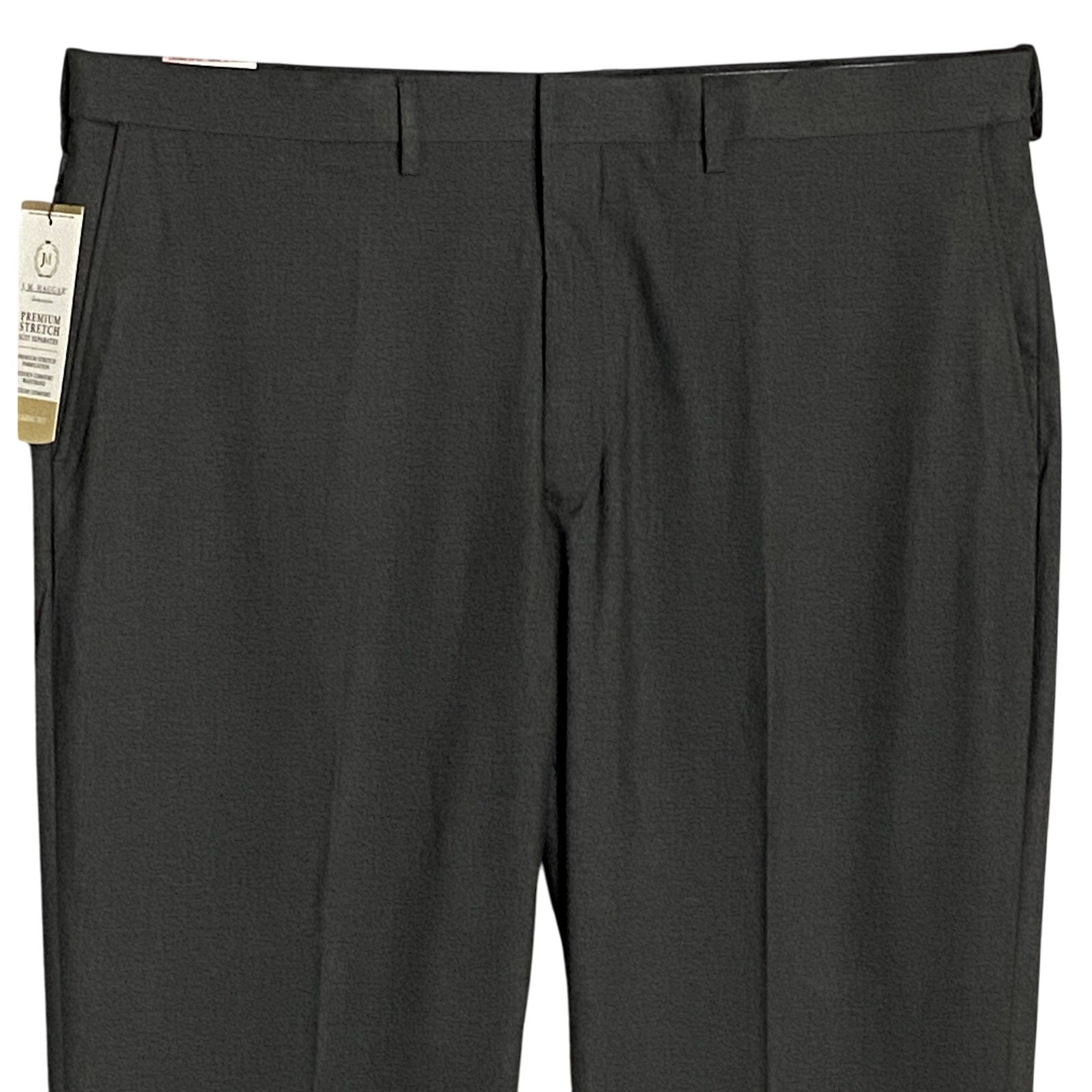 Haggar Premium Suit Pants Men's 40x30 Classic Fit Stretch Fabric Gray