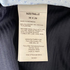 Perry Ellis Dress Pants Men's 36x29 Slim Fit Single Pleat Easy Care Black