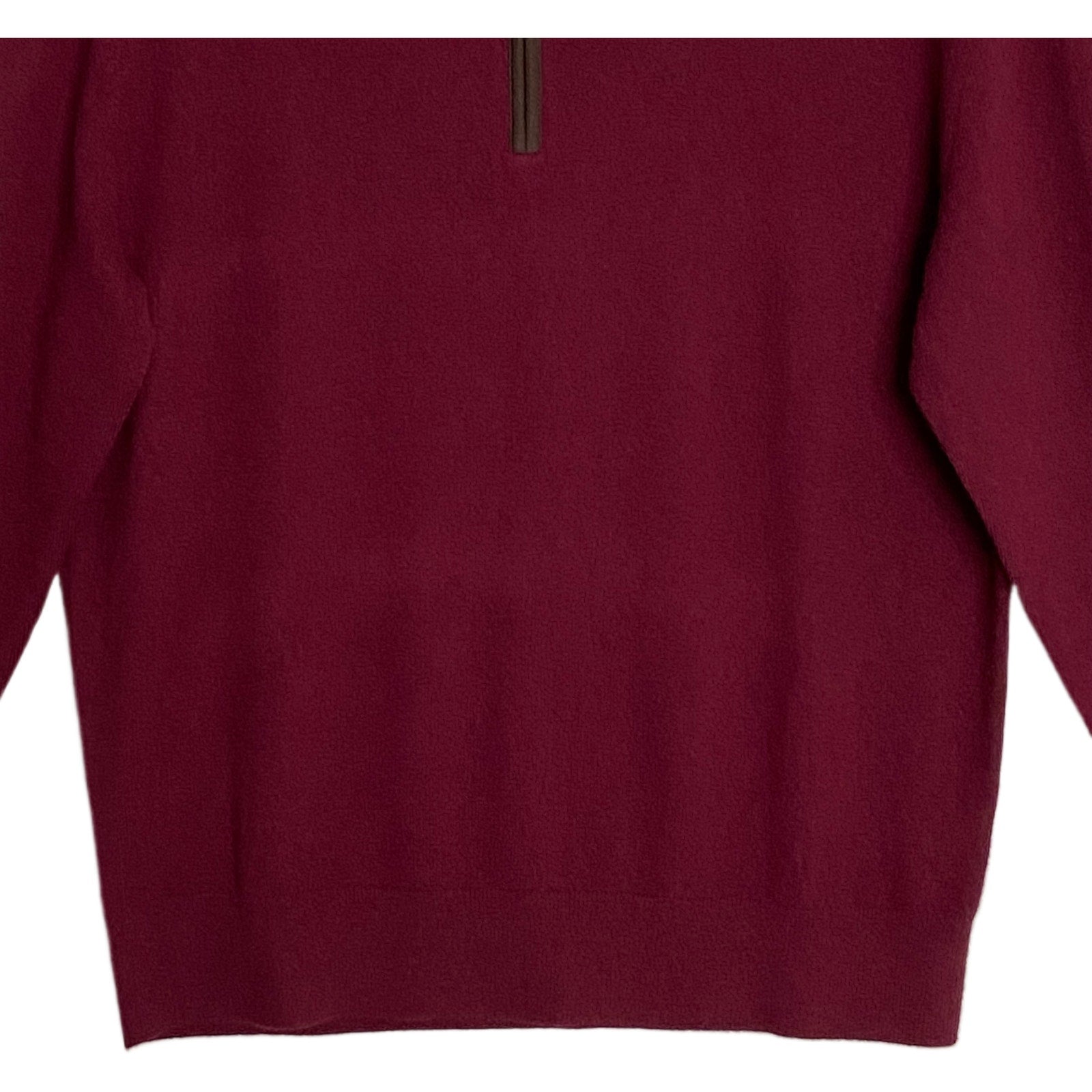Daniel Cremieux Quarter-Zip Sweater Men's Large Luxury Cashmere Burgundy