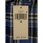Polo Ralph Lauren Shirt Men's Medium Classic Fit Button-Down Blue Plaid