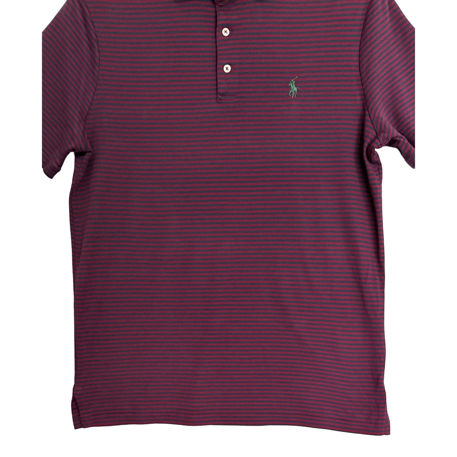 Polo Ralph Lauren Shirt Men's Small Classic Fit Polo Shirt Blue Red Stripe
