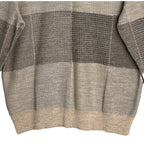 Daniel Cremieux Knit Sweater Men's XL Crew Neck Alpaca Wool Blend Oatmeal