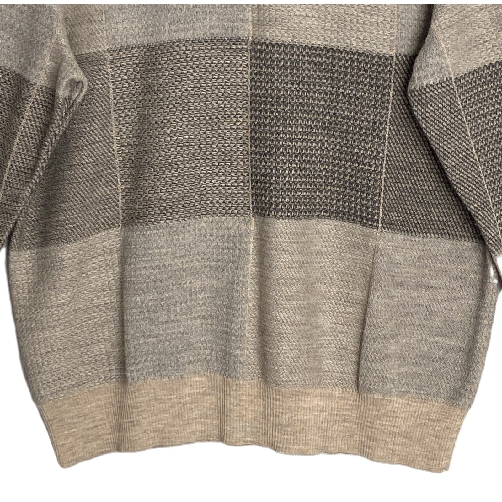 Daniel Cremieux Knit Sweater Men's XL Crew Neck Alpaca Wool Blend Oatmeal