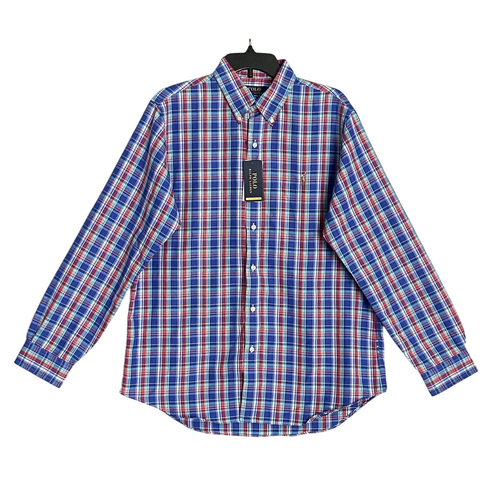 Polo Ralph Lauren Men's Small Classic Fit Button-Down Shirt Multicolor Plaid