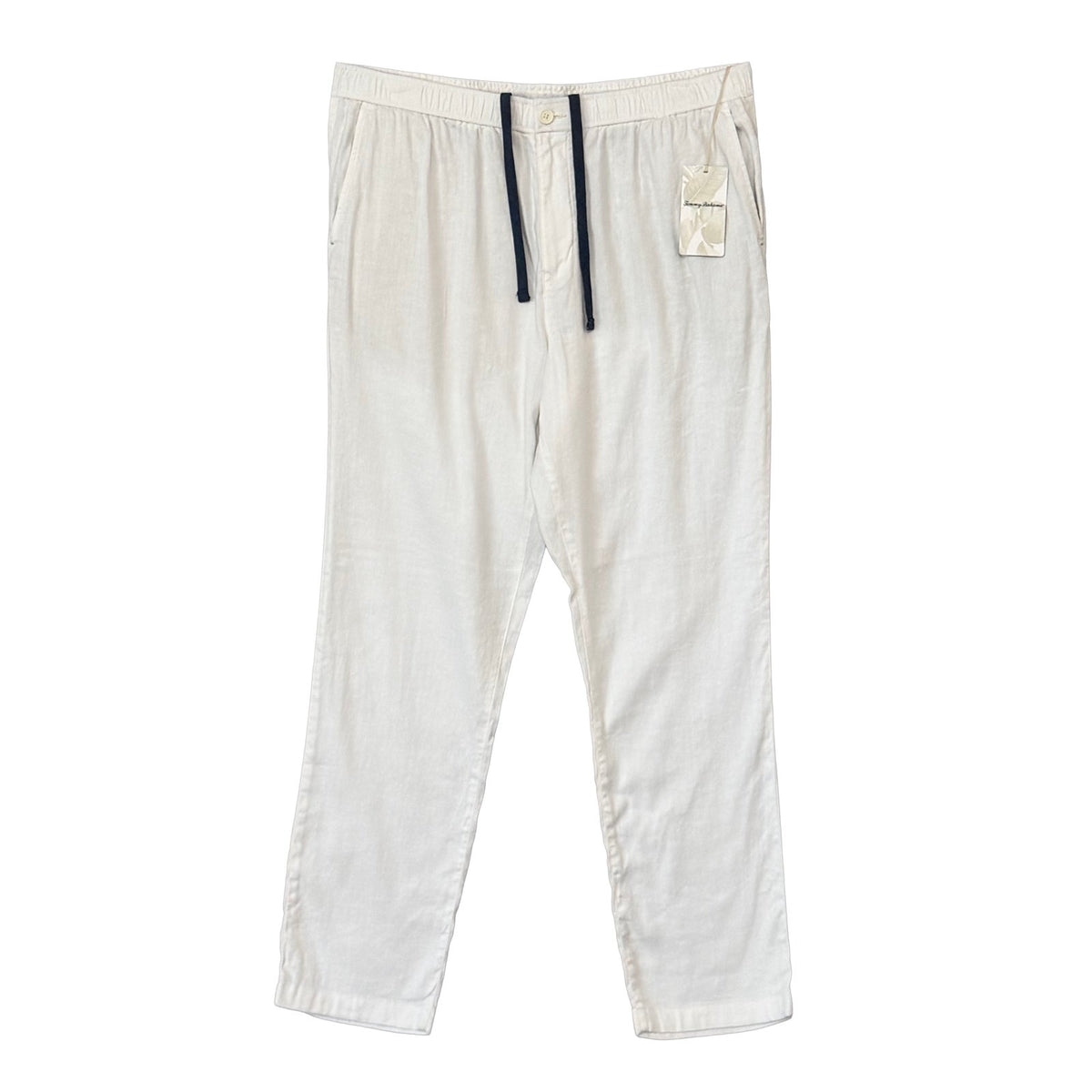Tommy Bahama Beach Coast Stretch-Linen E-Waist Pants Men's XXL White