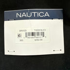 Nautica Overcoat Men's 38 Short Double-Breasted Wool Blend Lined Black