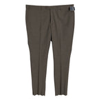 Daniel Cremieux Dress Pants Traveler Men's 46R Raw Hem Comfort Waistband Tan