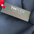 Tommy Hilfiger Suit Jacket Men's 40L THFlex Adams Wool Blend Blue Check NEW