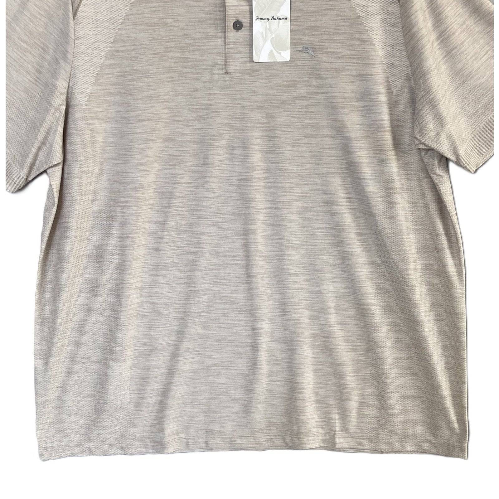 Tommy Bahama Shirt Men's 2XLT "Palm Coast Pro" Polo Shirt Cobblestone