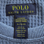 Polo Ralph Lauren Sleepwear Men's XL Waffle-Knit Crew Neck T-Shirt Blue
