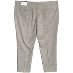 Nautica Ceylon Dress Pant Men's 46x30 Flat Front Active Stretch Light Grey