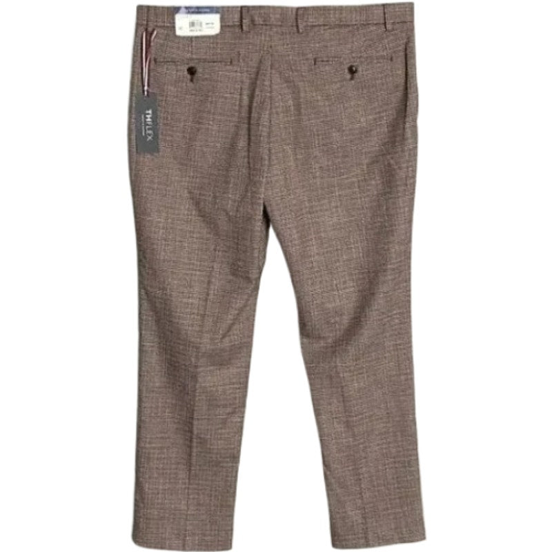 Tommy Hilfiger THFlex Men's 38x30 Dress Pants Tate Stretch Grey/Red