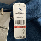 Tommy Bahama Shirt Men's 3XLB Big & Tall "San Lucio Stretch" Long Slv Blue