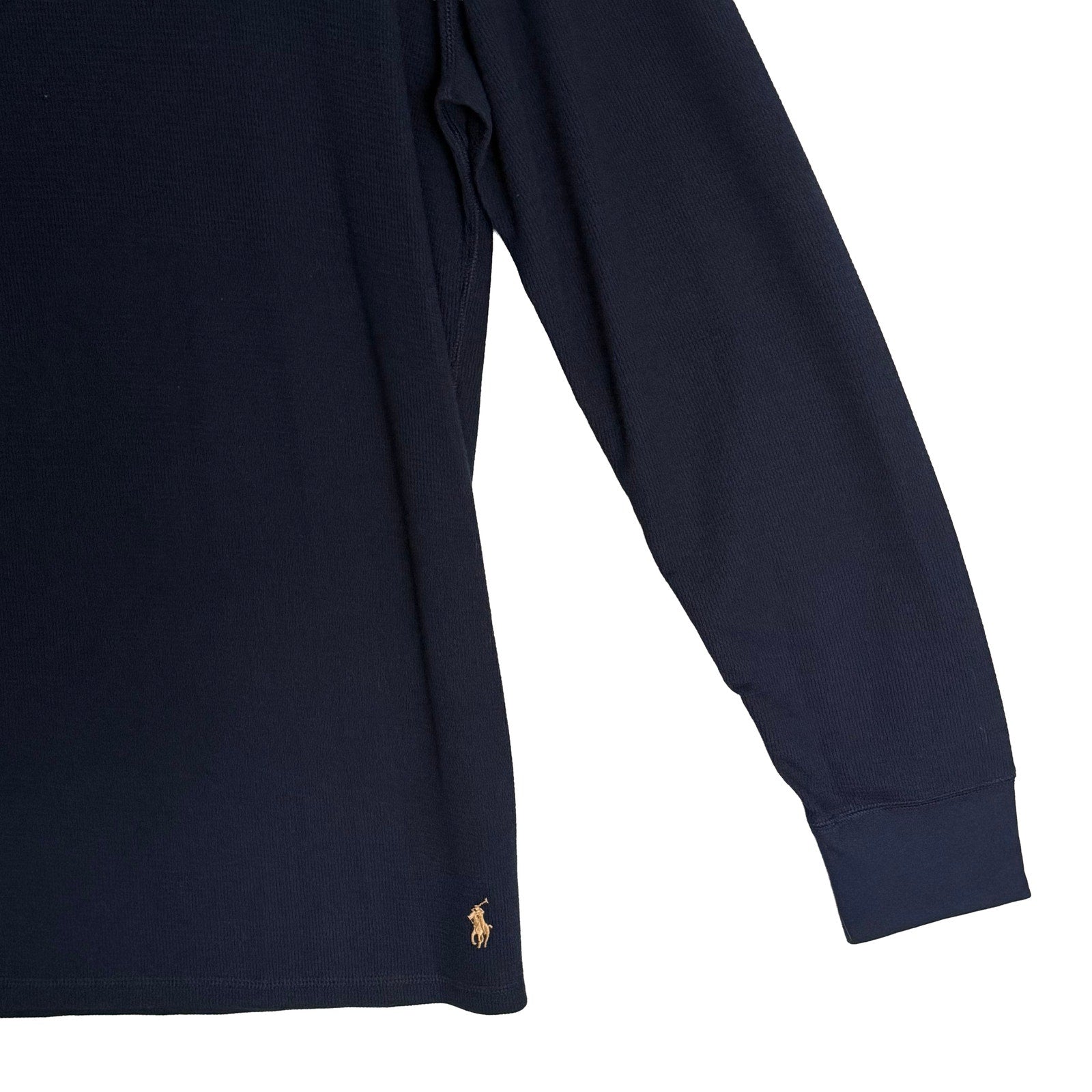 Polo Ralph Lauren Sleepwear Men's 1XT Crew Neck Long Sleeve Knit Shirt Blue
