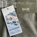 Daniel Cremieux Signature Men's 36x30 Mount Lussari Flannel Dress Pant Grey