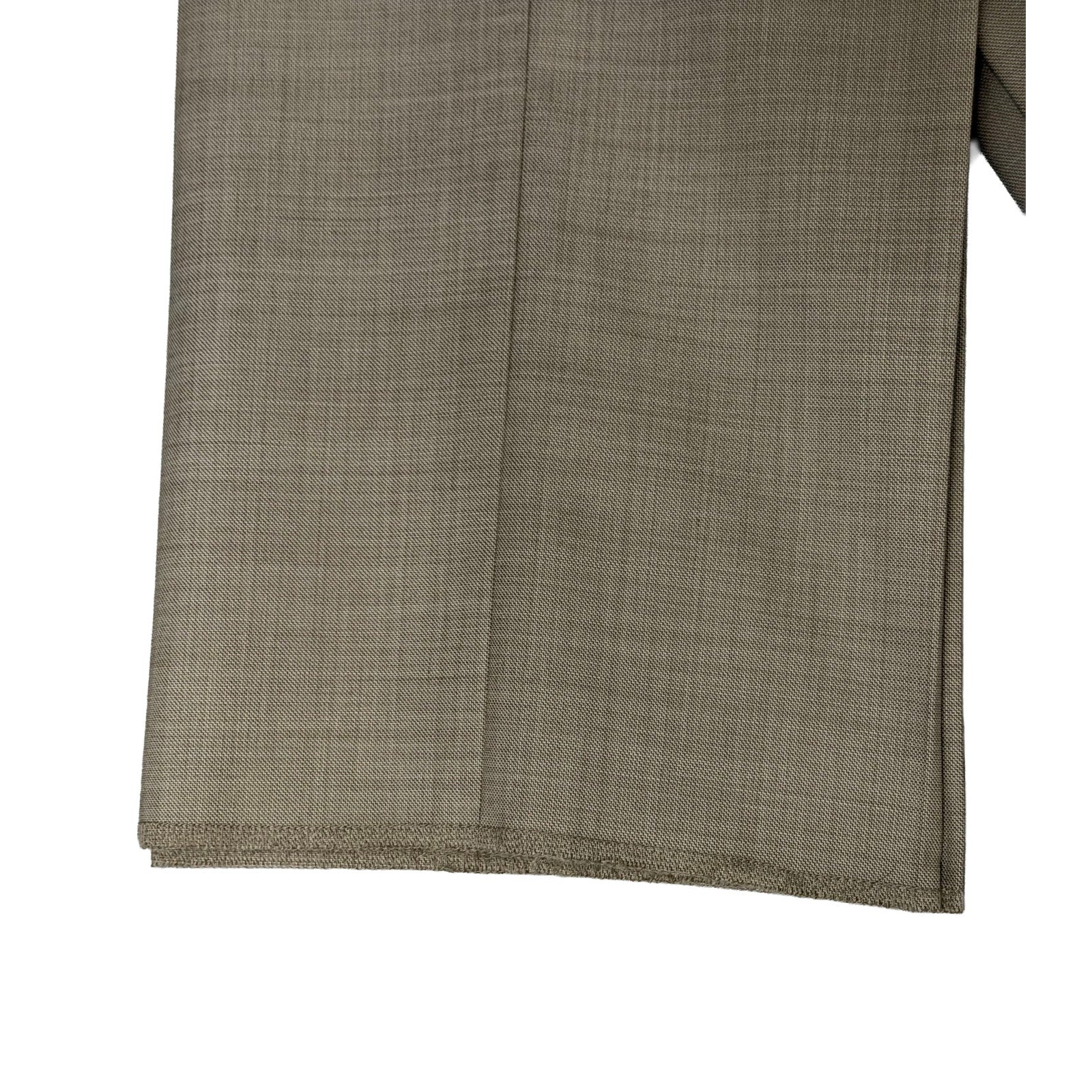 Hickey Freeman Suit Pant Men's 36W Suit Pant Flat Front Stretch Wool Tan