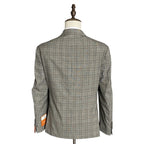 Tallia Verdello Suit Jacket Men's 40 Regular Stretch Wool Cream/Brown Plaid