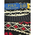 Polo Ralph Lauren Men's XXL Snowflake Cotton Cashmere Sweater Black