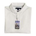 Daniel Cremieux Polo Shirt 38 Men's Medium Supima Cotton Shirt White Stripe