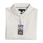 Daniel Cremieux Polo Shirt 38 Men's Medium Supima Cotton Shirt White Stripe