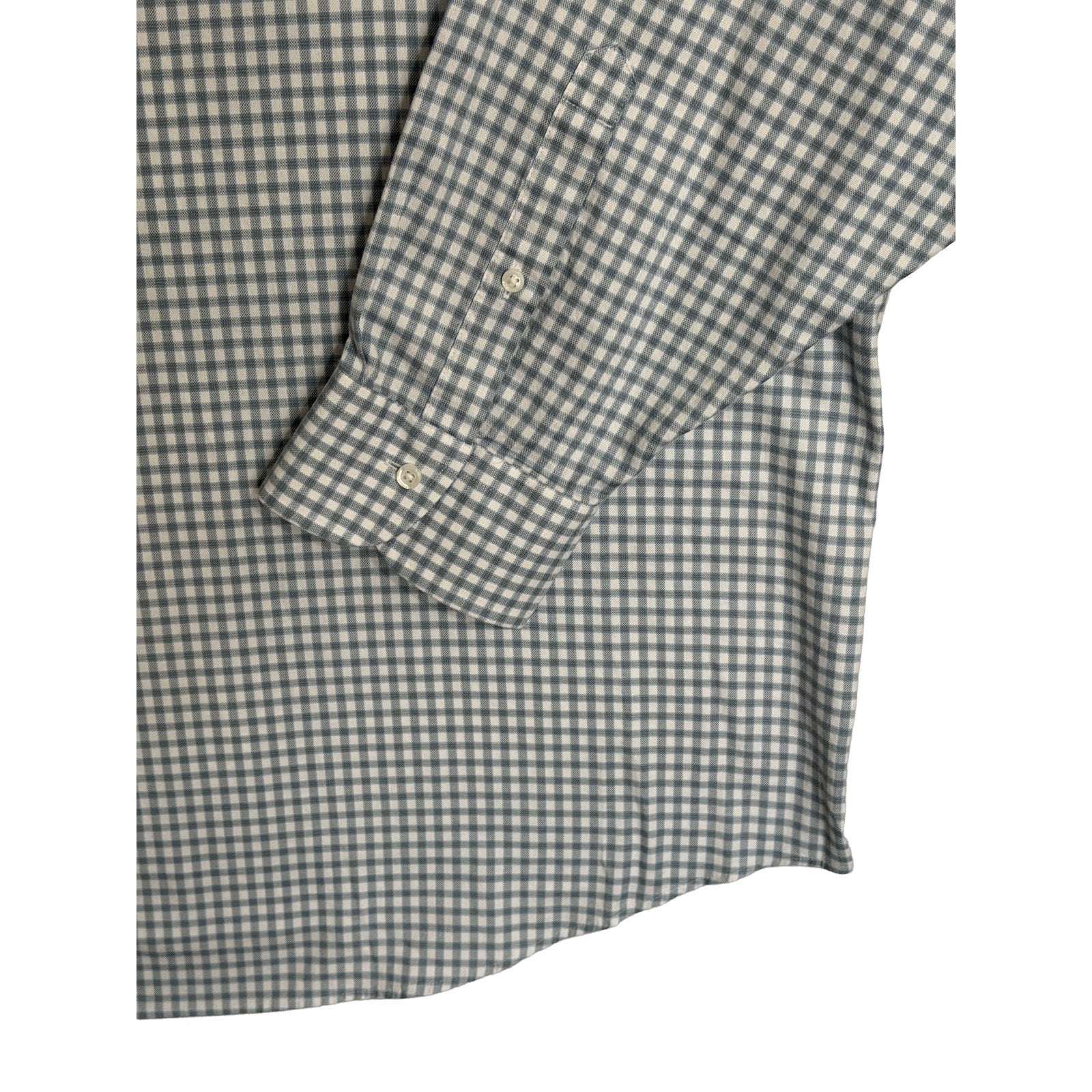 Daniel Cremieux Oxford Shirt Men's 4XB Big & Tall Button-Down Stretch Stone Blue Gingham
