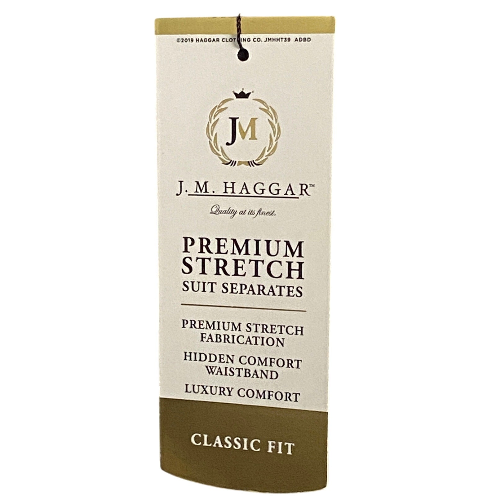 Haggar Premium Suit Pants Men's 40x30 Classic Fit Stretch Fabric Gray