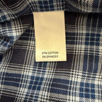 Daniel Cremieux Dress Shirt Men's 4XB Big & Tall Button-Down Stretch Dark Navy Plaid