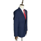 Tommy Hilfiger Suit Jacket Men's 40L THFlex Adams Wool Blend Blue Check NEW