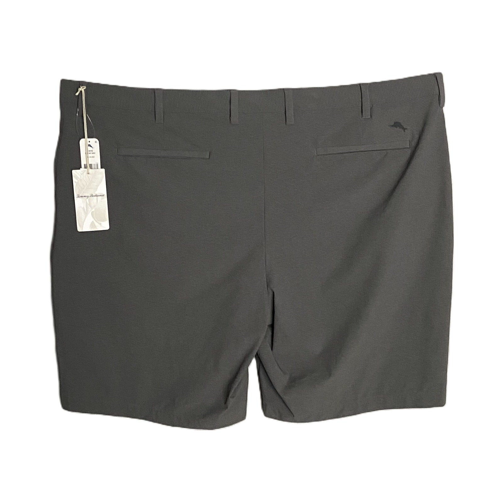 Tommy Bahama Men's 48RG x 10 "Chip Shot Short" Fog Grey 5-Pocket Stretch
