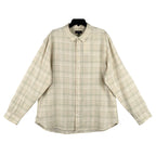 Vince Shirt Men's 2XL Classic Fit Linen Blend Long Sleeve Button-Up Shirt Beige