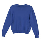 Ralph Lauren Purple Label Men's Large Crew Neck Sweater Cotton Solid Blue