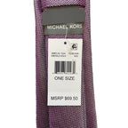Michael Kors Necktie 3" Fuschia Emerald Solid Standard Length Silk Blend