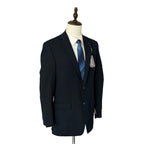 Michael Kors Suit Jacket Men's 38 Long Classic Fit Stretch Fabric Navy Blue