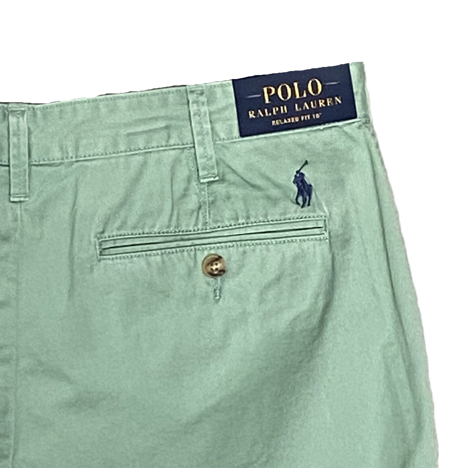 Polo Ralph Lauren Shorts Men's 34W Relaxed Fit Cotton Green
