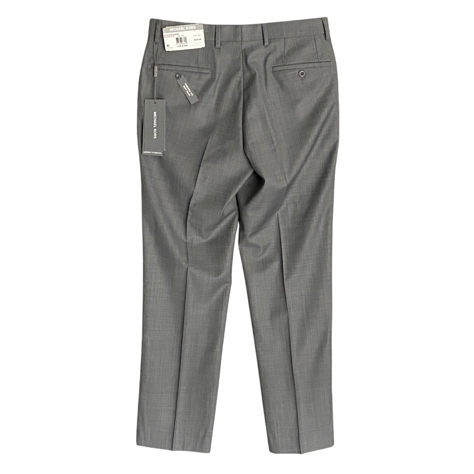 Michael Kors Suit Pant Men's 30"x30" Modern Fit Stretch Fabric Light Grey NEW
