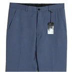 Armani Exchange Dress Pant Men's 30W Flat Front Raw Hem Stretch Wool Blue