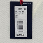 Daniel Cremieux Mne's XXL Long Sleeve Crew Neck T-Shirt Solid Cream