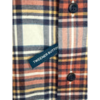 Johnnie-O Knick Performance Men's Medium Flannel Button-Down Shirt Pumpkin