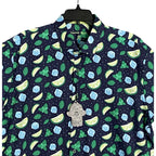 Visconti Black Shirt Men's Small Casual Button-Up Shirt Short Sleeve Stretch