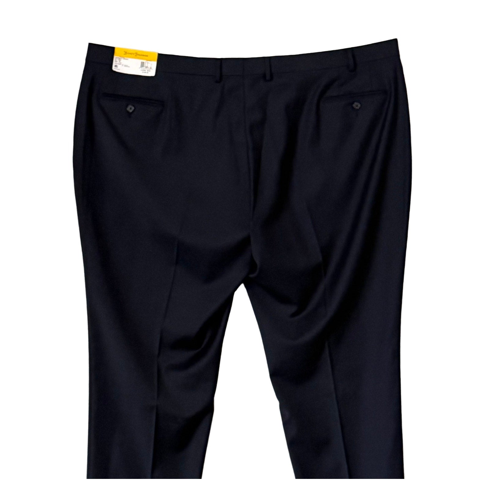 Hickey Freeman Suit Pant Men's 50W Classic Fit Stretch Wool Blend Navy