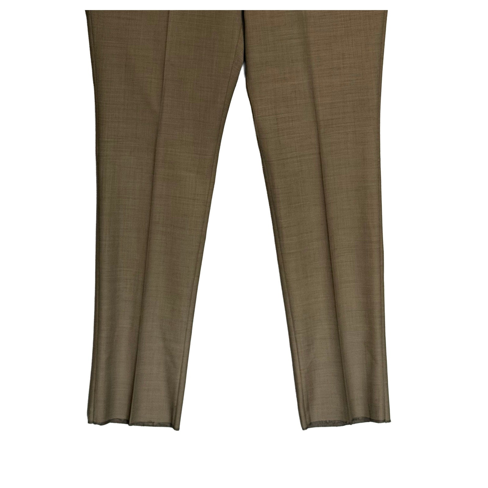 Daniel Cremieux Dress Pant Men's 46R Traveler Raw Hem Comfort Waist Tan