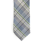 Michael Kors Necktie 3" Green Sutton Plaid Standard Length Silk Blend