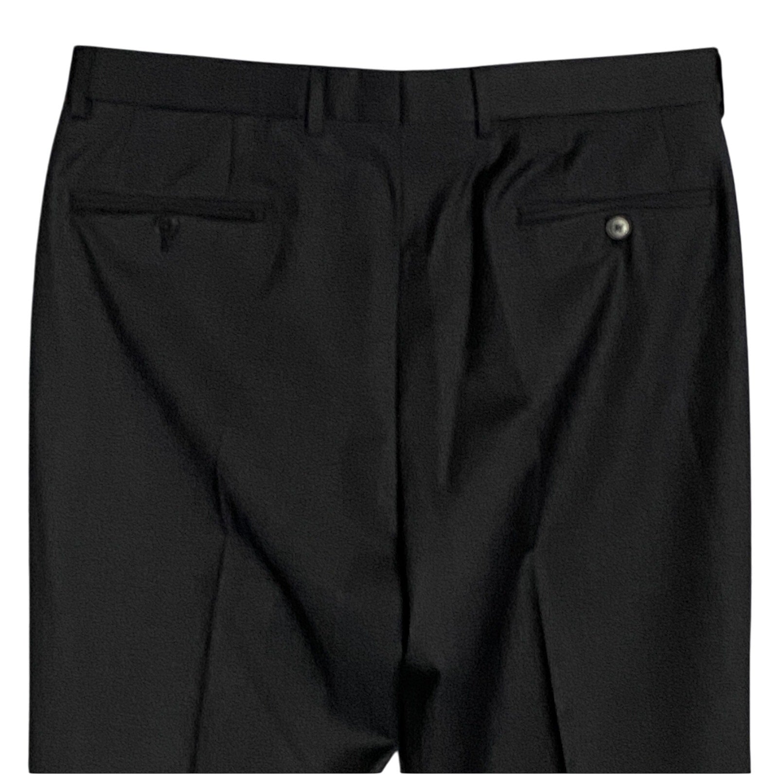 Armani Exchange Dress Pant Men's 34W Flat Front Raw Hem Stretch Wool Gray NEW