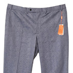 Tallia Orange Vezzo Suit Pant Men's 40"x32" Flat Front Stretch Blue Plaid
