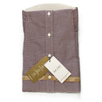 Roundtree & Yorke Shirt Men's 14.5 33 Slim Fit Cotton Dobby Red Houndstooth