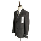 Calvin Klein Men's 36 Regular Sport Coat Slim-Fit Wool Charcoal Herringbone