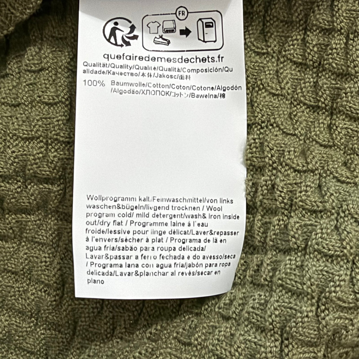 Boss H-Imberto Sweater Men's Long Sleeve Crew Neck Basket-Weave Medium Green