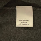 Daniel Cremieux Sweater Vest Men's XXL Supima Cotton Cashmere Blend Charcoal