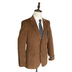 Nautica Men's 38 Regular Corduroy Sport Coat Modern Fit Camel Brown