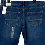 Sun + Stone Jeans Men's 36x30 Slim-Fit Distressed Blue Denim Riverview Wash